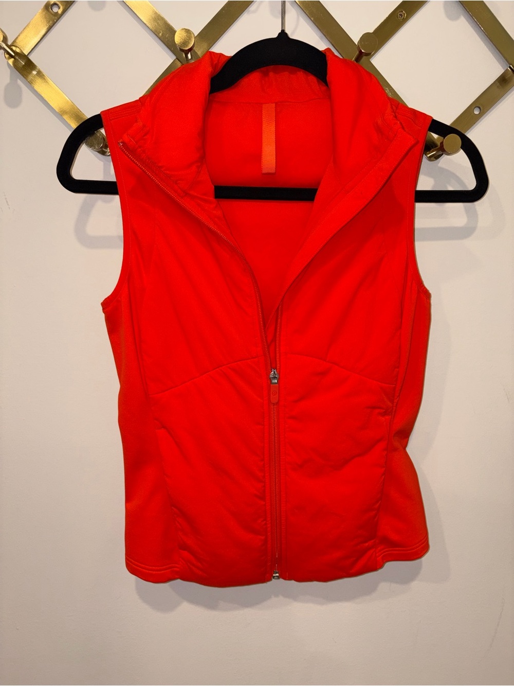 lululemon athletica Red Sleeveless Zip Vest